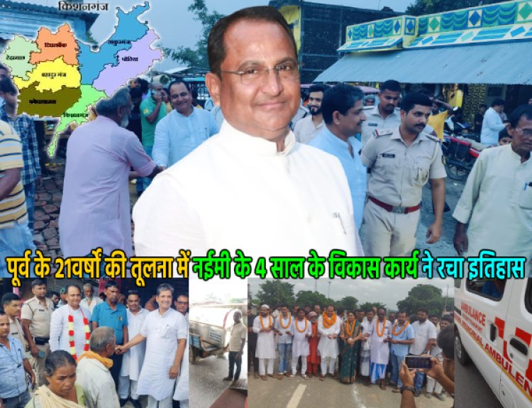 विधायक अंजार नईमी ने बहादुरगंज विधान सभा क्षेत्र में विकास कार्यों का रिकॉर्ड बनाया